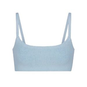 SKIMS Cozy Light Bralette in Denim Size Medium NWT